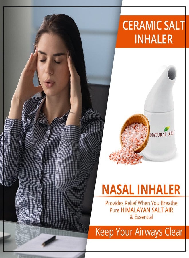 Natural Solution Himalayan Salt Inhaler Ceramic with Himalayan Pink Salt – A Simple and Natural Way to Enjoy a Refreshing and Soothing Salt Air Experience - Image 5